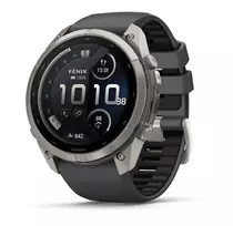 Išmanusis laikrodis Garmin fēnix® 9 Pro inReach® – 51 mm, Titanas su grafito spalvos / juodu silikoniniu dirželiu | 010-04337-21