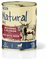 NATURAL jautiena su elniena ir moliūgu - šlapi šunų maistas - 800g