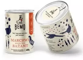 BEMO Marchwi mane šis Bażant Mono – šlapias šunų maistas – 400g
