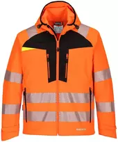 Gero matomumo vėjui ir vandeniui atspari PORTWEST DX475 Softshell striukė, Dydis: XXL, Pw spalvos: Geltona/Juodas