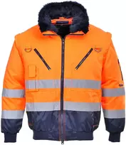 Pilot striukė trys viename PORTWEST PJ50, Dydis: XXL, Pw spalvos: Geltona/Juodas