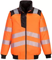 3 viename Pilot striukė Portwest PW302, Dydis: M, Pw spalvos: Geltona/Juodas
