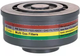 ABEK 1 PORTWEST P920 dujų filtras su specialia siūline jungtimi, Pw spalvos: Pilkas