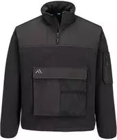Flisinis PORTWEST KX378 1/4 užtrauktuku užsegamas džemperis, Dydis: XXL, Pw spalvos: Dark Navy/Quartz