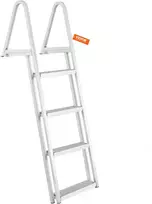 Nuimamos prieplaukos kopėčios, 4 pakopos, plati pakopa 10,16 cm, iki 159 kg