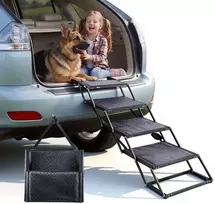 Sulankstomos kopėtėlės augintiniams automobiliui, 4 laipteliai, iki 113,4kg, itin didelės