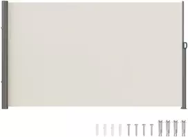 Įtraukiama šoninė uždanga, lauko privatumo ekranas sodui, balkonui, terasai, 180x300 cm, 180 g poliesterio audinys