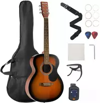 Akustinė gitara Dreadnought 40 col. (1016 mm). 6 stygos. sunburst spalvos