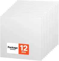 Pakabinamų lubų PVC plokštės, 60,5x60,5 cm, 12 vnt., baltos