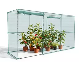 Apsauginis tinklas nuo paukščių daržui, 3,56 x 1,2 x 1,94 m, su durelėmis