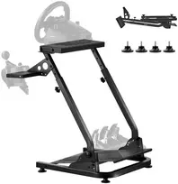 Reguliuojamas sulankstomas lenktynių vairo stovas. tinka Logitech G29/G27/G920/G923. Thrustmaster T300/T248