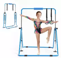 Vaikiška gimnastikos skersinė, apkrova 63,5kg, 1500x1080x1350 mm, 3-8 metų vaikams, mėlyna
