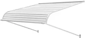 Langų ir durų stogelis 1219 x 1066 mm, nerūdijančio aliuminio lydinio, apsaugantis nuo lietaus, sniego ir saulės