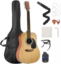 Akustinė gitara Dreadnought 41 col. (1041.4 mm). 6 stygos. natūrali spalva