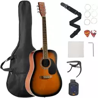 Akustinė gitara Dreadnought 41 col. (1041.4 mm). 6 stygos. sunburst spalvos