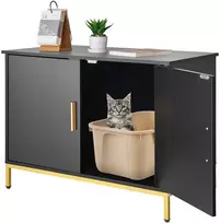 Kačių tualeto dėžės baldas, 70 cm, metalinės kojelės ir rankena