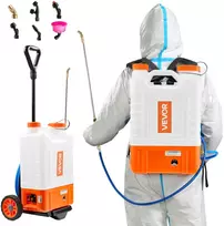 Kuprinis purkštuvas su vežimėliu, 15 l bakas, slėgis 0-94 PSI, 6 antgaliai