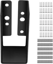 Paslėpto tvirtinimo sijų laikikliai, 51 x 102 mm, 24 vnt., plienas Q235, dažyti