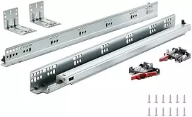 Stalčių slankiojimo bėgeliai 533.4 mm. keliamoji galia 45.4kg. 10 komplektų