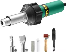 Karšto oro suvirinimo pistoletas plastikui, 1600 W, 50–600°C, dengimo darbams