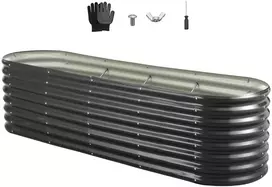 Pakelta metalinė sodo/balkono lysvė 2400x600x600 mm, be dugno