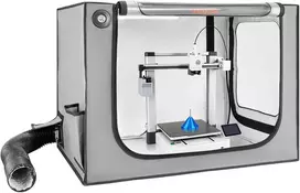Vėdinamas 3D spausdintuvo gaubtas su LED apšvietimu. Oxford audinys. Bambu Lab A1 Combo