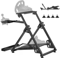 Sulankstomas lenktynių vairo stovas. suderinamas su Logitech ir Thrustmaster. be pedalų