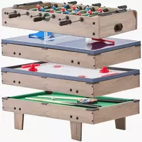 Daugiafunkcis žaidimų stalas 81.2 cm. oro tenisas. biliardas. stalo futbolas ir stalo tenisas