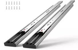 Stalčių bėgeliai su rutuliniais guoliais. 10 porų. 558.8 mm. apkrova 45.4kg