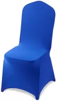 Elastiniai kėdžių užvalkalai, 50 vnt., 51x45x95 cm kėdėms, ryškiai mėlyni