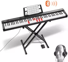 Skaitmeninė klaviatūra. 88 pusiau svertiniai klavišai. reguliuojamas stovas. Bluetooth. MIDI. USB