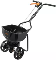 Traktoriaus priekabos sėjamoji/barstytuvas. barstymo plotis 3 m. ratų skersmuo 254 mm