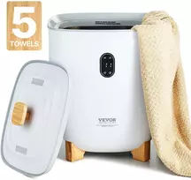 Rankšluosčių džiovintuvas-šildytuvas 25 l talpos kibiro tipo, su LED ekranu, baltas