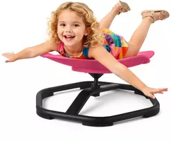 Sensorinė sukama vaikų kėdutė drambliuko formos, apkrova 100 kg, raudona
