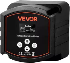Dvigubas akumuliatorių izoliatorius 12 V 300 A, VSR relė su LCD ekranu, auto/rankinis