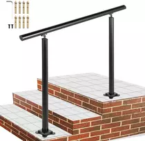 Lauko laiptų turėklas, 3 pėdų (91,4 cm) ilgio, 34 colių (86,4 cm) aukščio, reguliuojamas 0-60 laipsnių kampu