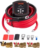 Dvigubos akumuliatoriaus izoliavimo relės rinkinys 12 V, 300 A, su voltmetru