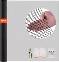 Cinkuoto metalinio tinklo ritinys 1.83 x 15.2 m. dengtas atspariu orams vinilu. suvirinta tvora sodo augalams