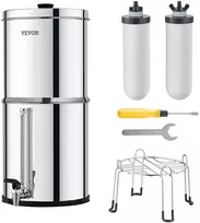 Stalinė gravitacinė vandens filtravimo sistema 7.8+8.5L. su 2 keraminiais anglies filtrais. kemperiams