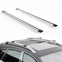 Aliuminio stogo bagažinės skersiniai automobiliui/visureigiui, 2vnt, apkrova iki 100kg, ilgis 1200mm