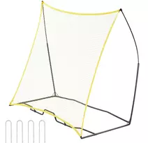 Nešiojama futbolo treniruoklio siena 213,36 x 213,36 cm, geležies ir poliesterio futbolo treniruočių įranga