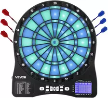 Elektroninis dart taikinys su LED apšvietimu, 48 žaidimai, iki 8 žaidėjų