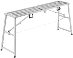 Sulankstoma darbo platforma (kopėčios), reguliuojamas aukštis iki 150 cm, keliamoji galia 360 kg