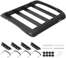 Stogo bagažinė automobiliui 965 x 965 x 142 mm. keliamoji galia 68.04 kg. SUV ir furgonams