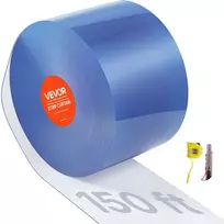 PVC juostų užuolaida durims, ritinys 45,7 m ilgio, juostos plotis 20 cm