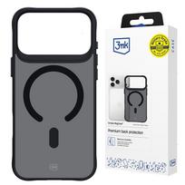 3mk Smoke MagCase, skirtas iPhone 17 Pro – juodas pusiau permatomas
