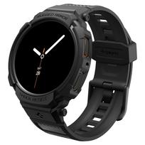 Dirželis su dėklu Spigen Rugged Armor Pro, Samsung Galaxy Watch 8 / 9 (40 mm), matinis juodas