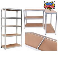 Metalinis sandėliavimo lentyna garažui rūsiui sandėliukui biurui cinkuota mdf 180x90