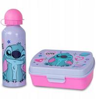Vaikų pusryčių rinkinys pietų dėžutė + Stitch aliuminio buteliukas 1 vnt.