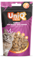 UNIQ PETS skanėstas hairball su vištiena 50g